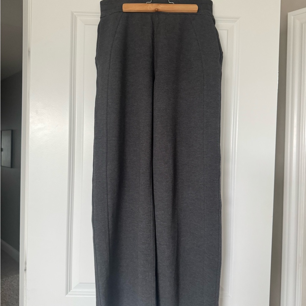 lululemon athletica Scuba Mid-rise Wide-leg pant waffle. Heathered graphite grey - Picture 7 of 7